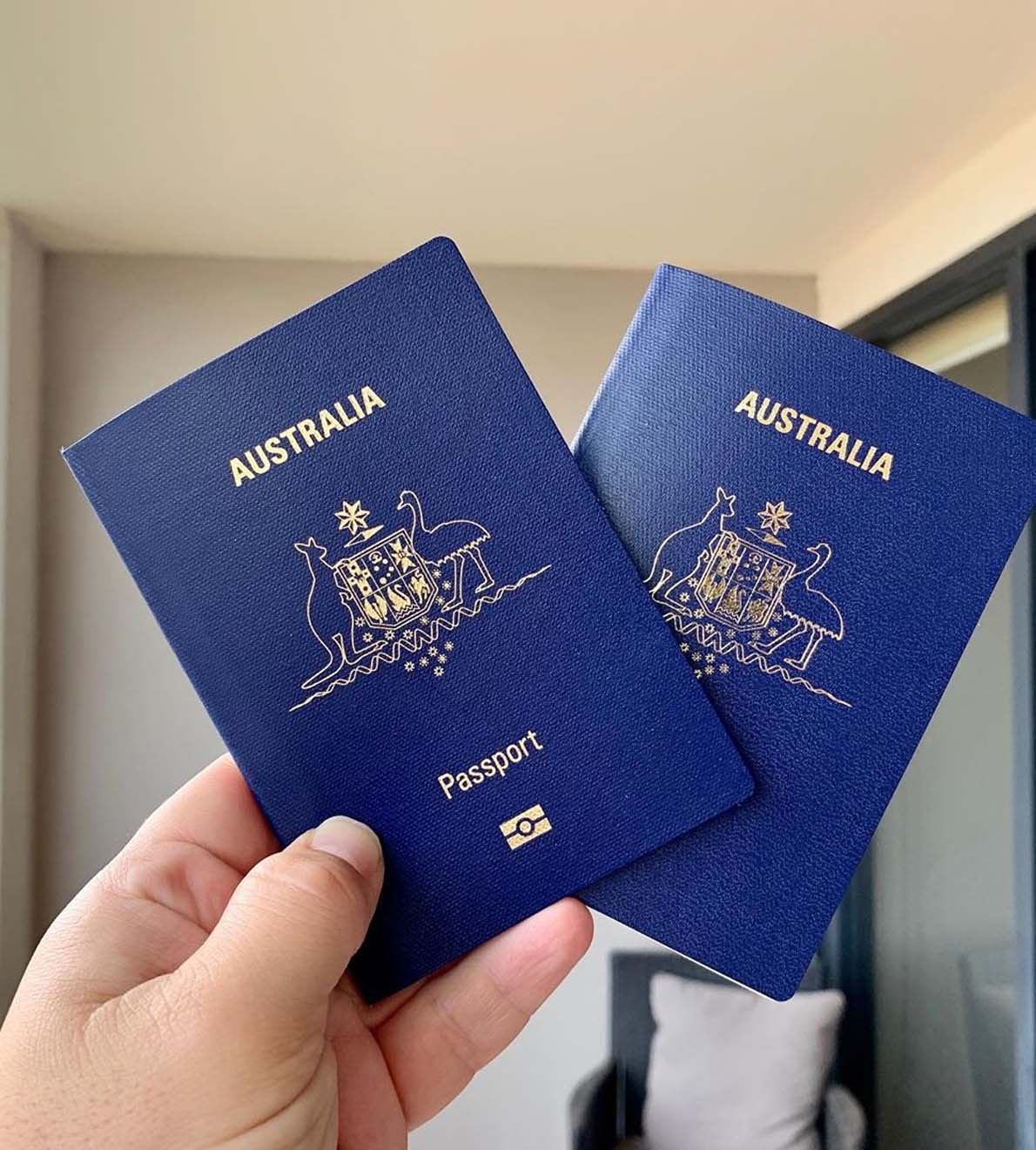 Image of passports, representing the identity verification process discussed in the FAQs on Ash Reynolds' wedding celebrant website.